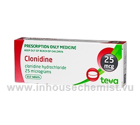 Clonidine 25mcg BNM - InhouseChemist.vu