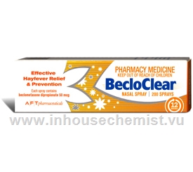 Becloclear Nasal Spray (Beclometasone dipropionate 50MCG)