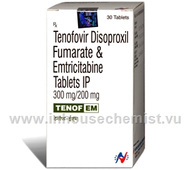 Tenof EM (Emtricitabine and Tenofovir Disoproxil Fumarate 200mg / 300mg) Tablets