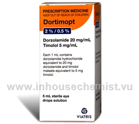 Dortimopt 5ml (Dorzolamide/Timolol 2%/0.5%) Eye Drops