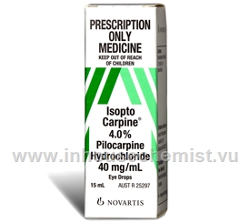 Isopto Carpine (Pilocarpine Hydrochloride 4%) Eye Drops