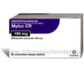 Myloc CR (Metoprolol Succinate 190mg ) Tablets