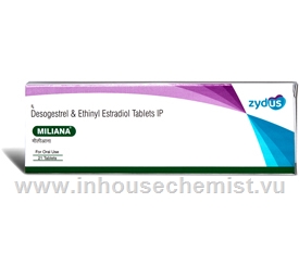 Miliana (0.15 mg desogestrel and 0.03 mg ethinyl estradiol) Tablets