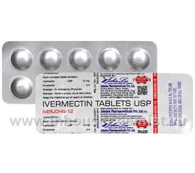 Iverjohn-12 (Ivermectin 12mg) 10 Tablets/Strip